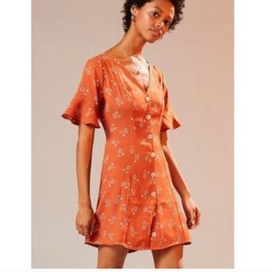 Kimchi Blue Button Down Dress-Size small